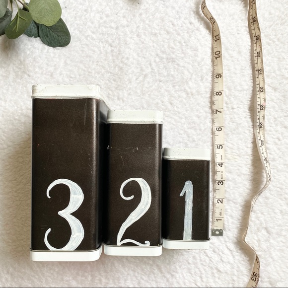 Handmade | 1 2 3 farmhouse storage nesting tins decor - Picture 8 of 8